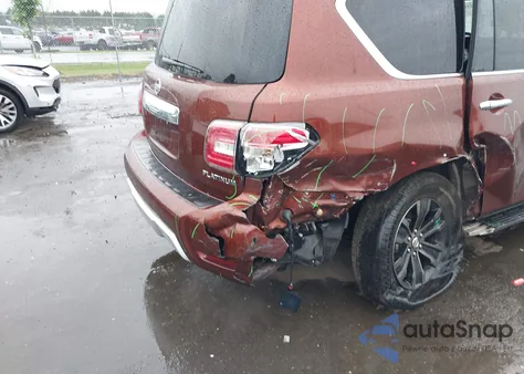2018 Nissan Armada Platinum from USA, damaged, VIN JN8AY2NE6J9731093
